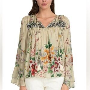 Johnny Was Kofi Silk Blouse